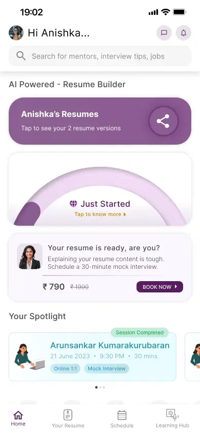 CareerCarve Mobile App Screenshot